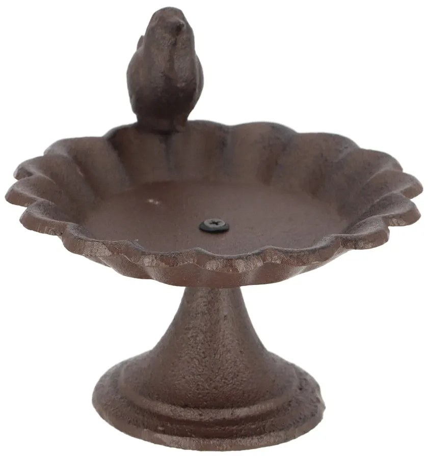 Мини чугунена хранилка за птици с птица на ниска поставка Birdy - Esschert Design