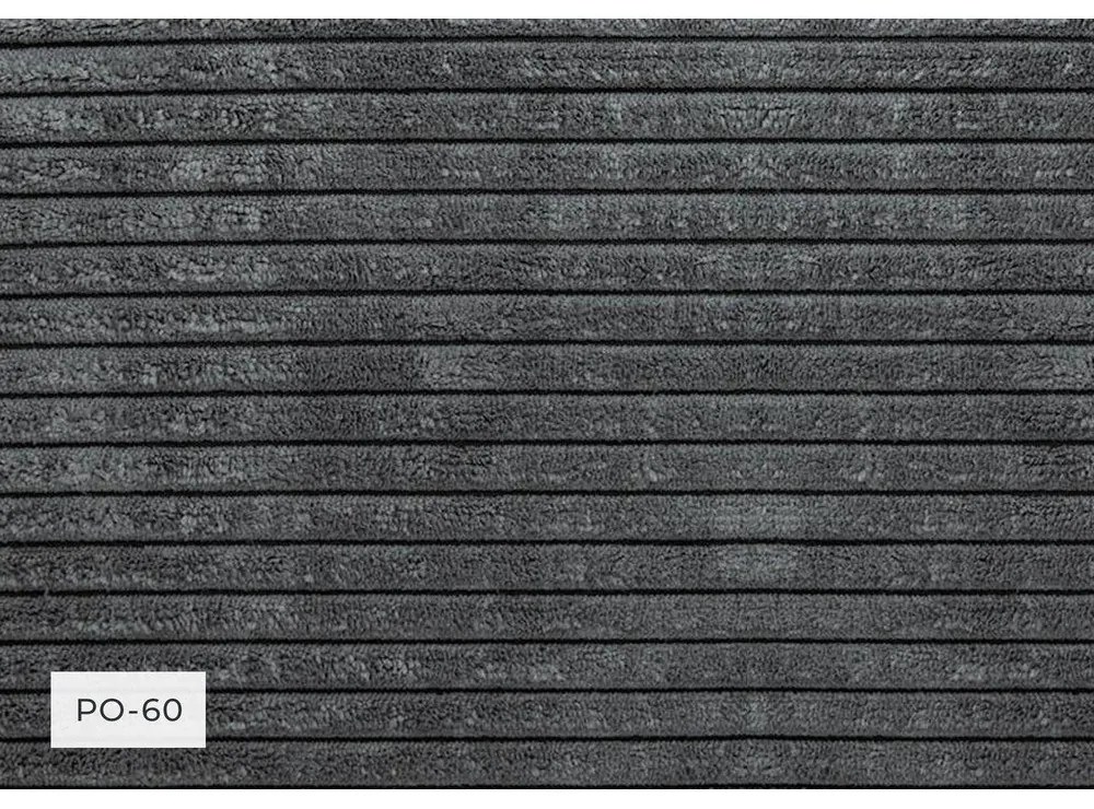 Сив шезлонг от рипсено кадифе (десен ъгъл) Chic Charlotte – Miuform