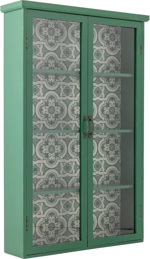 Зелена висяща витрина от масивна ела 81x122x22 cm Hazem – Bloomingville