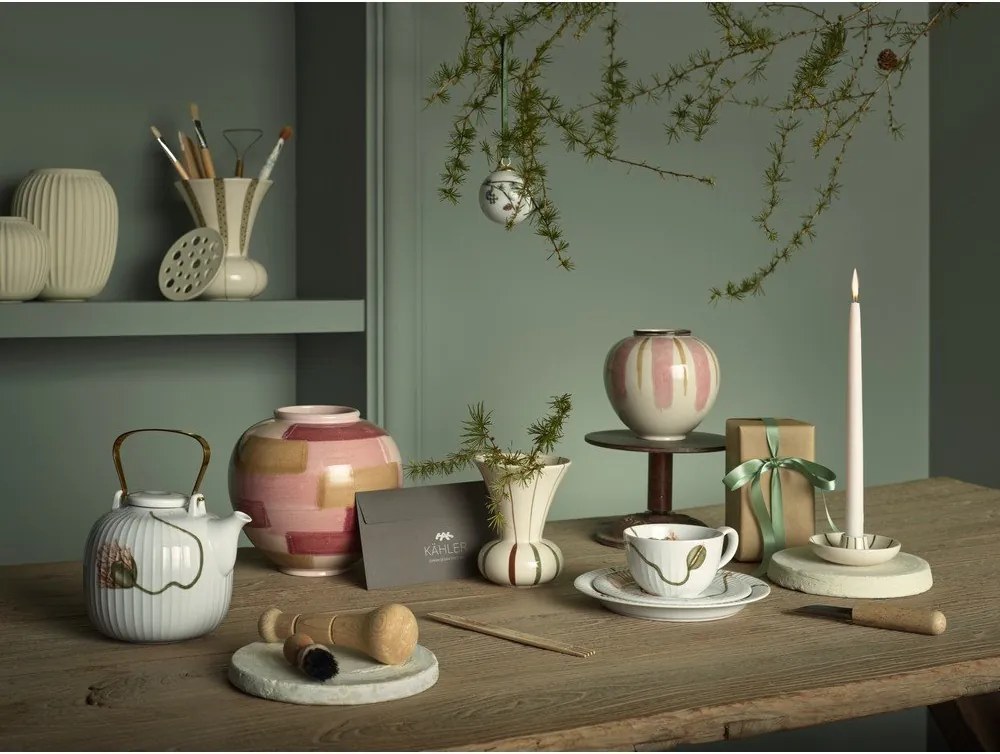 Бяла порцеланова чаша 380 ml Hammershøi Poppy – Kähler Design