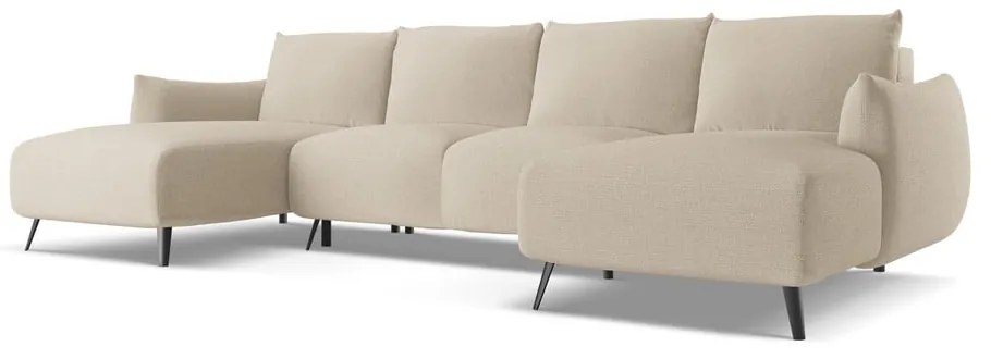 Бежов ъглов диван Malie – Makamii