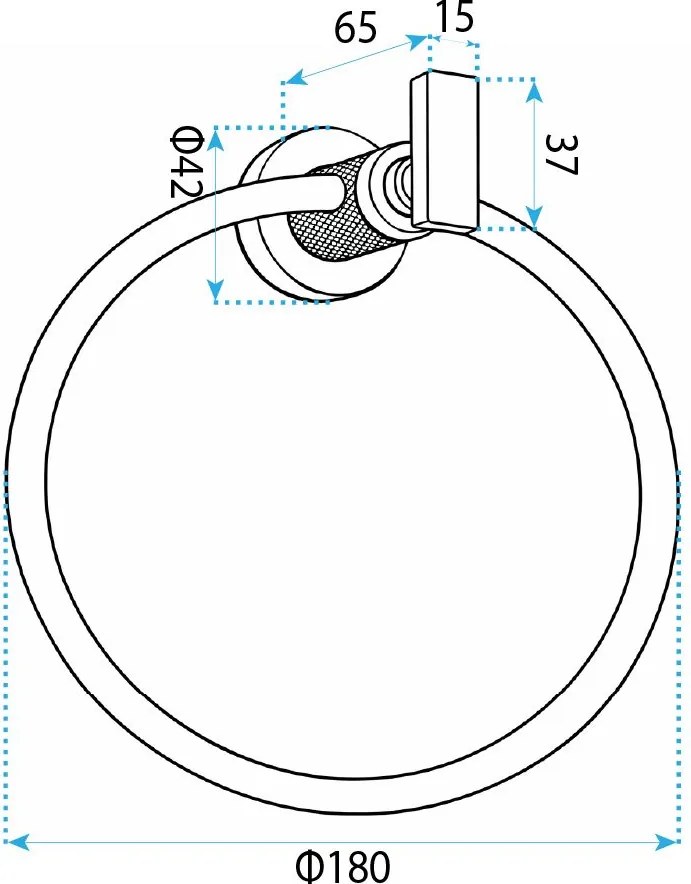 Закачалка за баня Ring 81307 Rivo Brush Gold