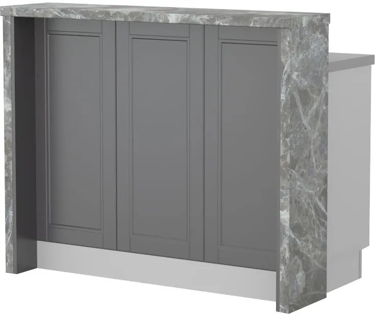 Бар Пейка Tahoma-Length: 120 cm-Graphite-Siena Marble