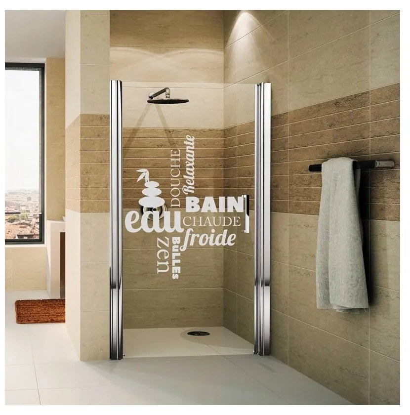 Водоустойчив стикер за душ Zen, 55 x 65 cm - Ambiance