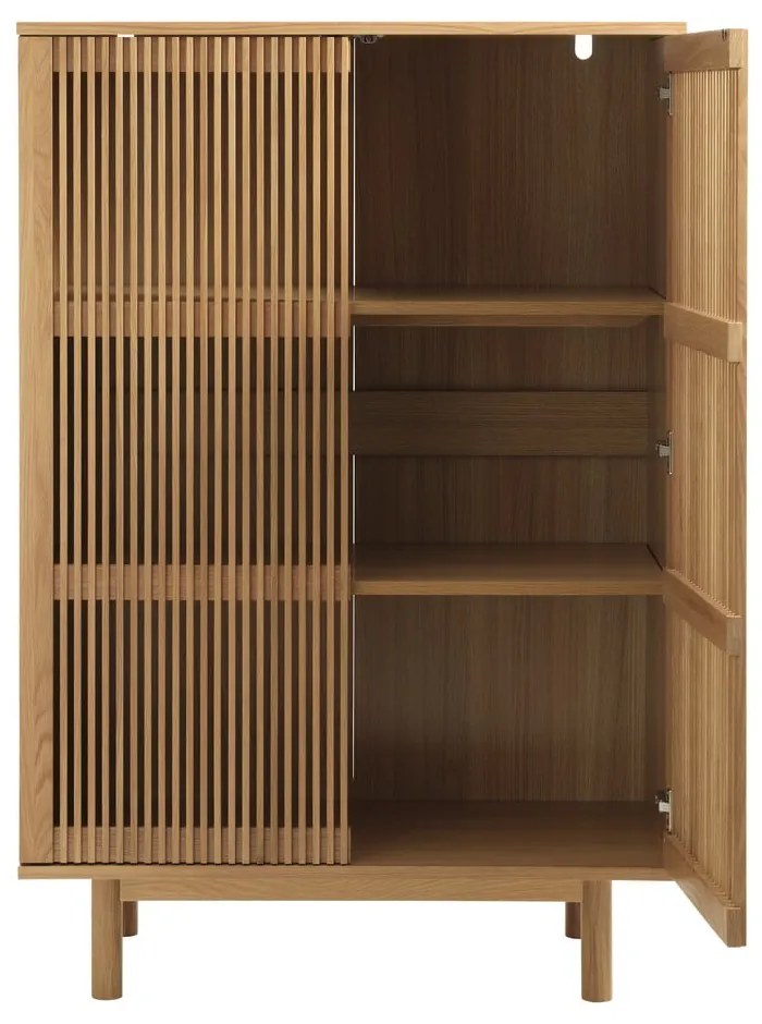 Шкафче от декор от дъб в естествен цвят 95x140 cm Tiber – Unique Furniture