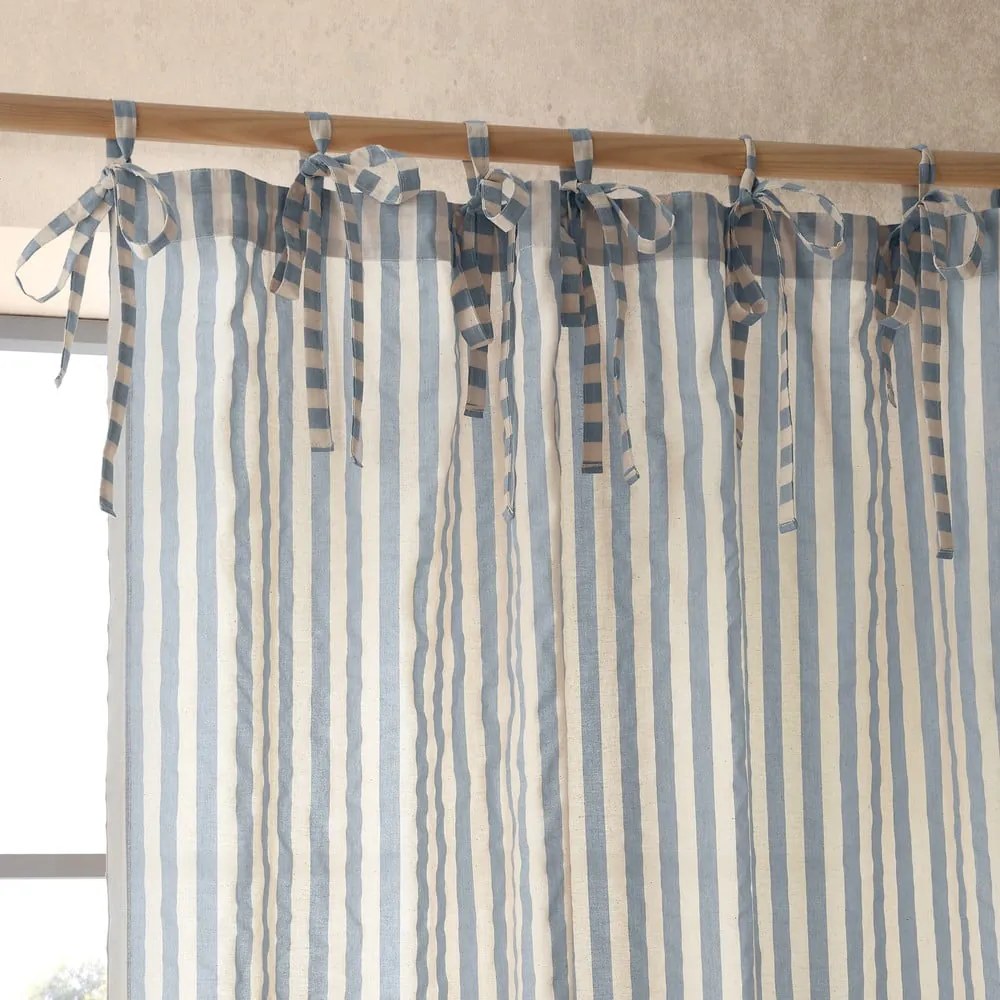 Синя завеса 140x229 cm Zanzibar Stripe – Pineapple Elephant