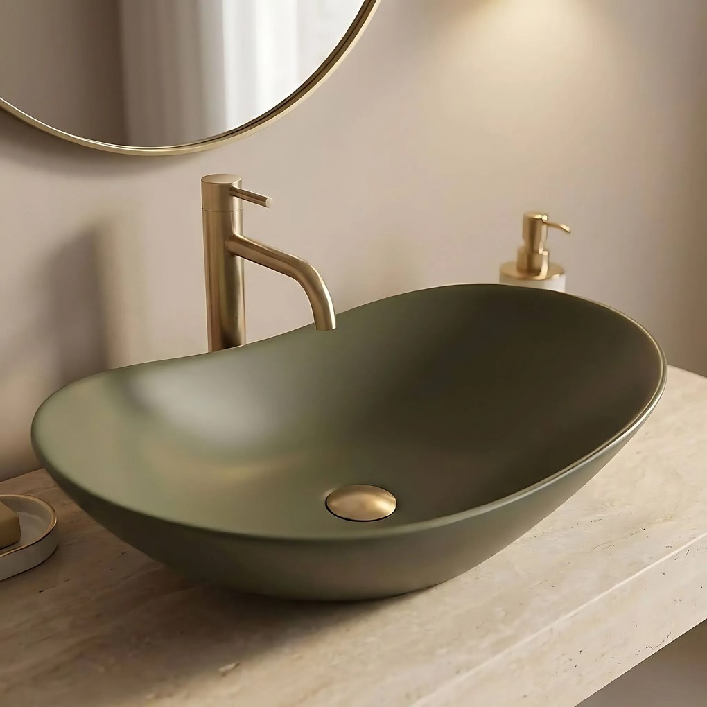Умивалник за плот Rea Royal Olive Matt