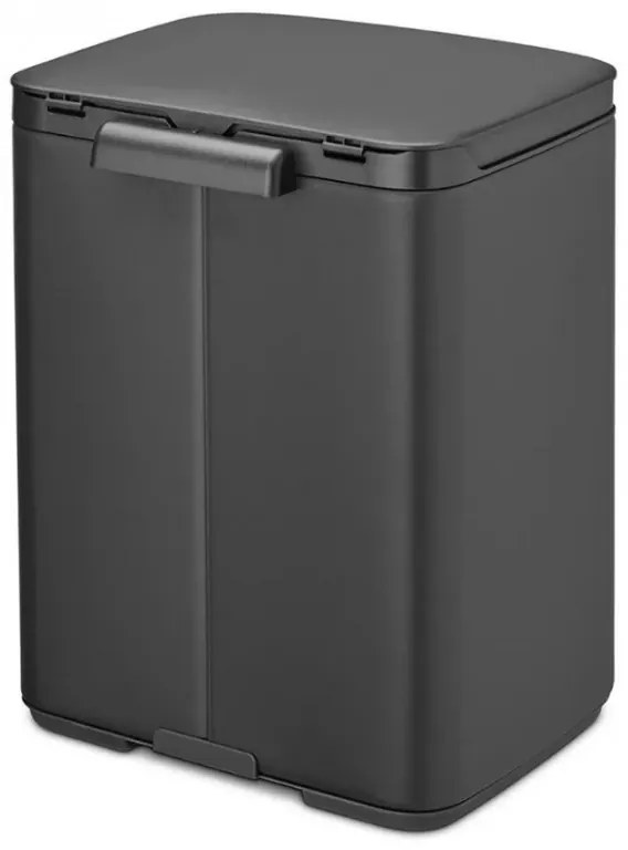 Кош за боклук Brabantia Bo Small 1006622, 4 л, Плавно и безшумно отваряне, Противоплъзгаща основа, Черен