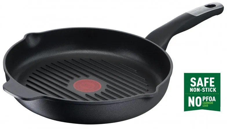 Грил тиган Tefal E2294074 GRILP 26 RND IC G6 UNLIMITED CA, 26 см, Thermo-Signal & Fusion, Без PFOA, Индукция, Черен