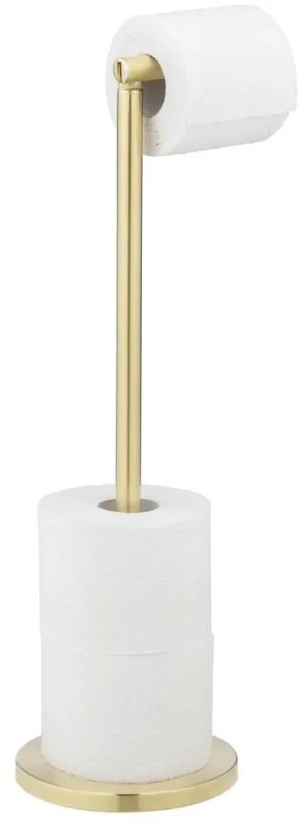 WENKO 25791100 - Държач за тоалетна хартия 21x55 см златист/сребрист