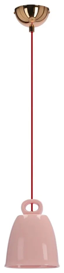 Розов детски полилей с керамичен абажур Sewilla – Candellux Lighting