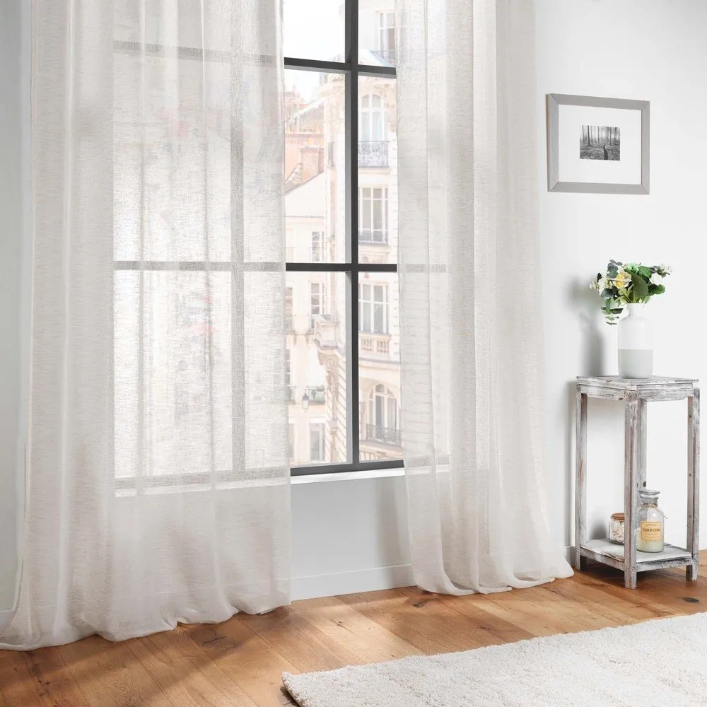 Завеса от воал в цвят слонова кост 140x240 cm Carlin – douceur d'intérieur