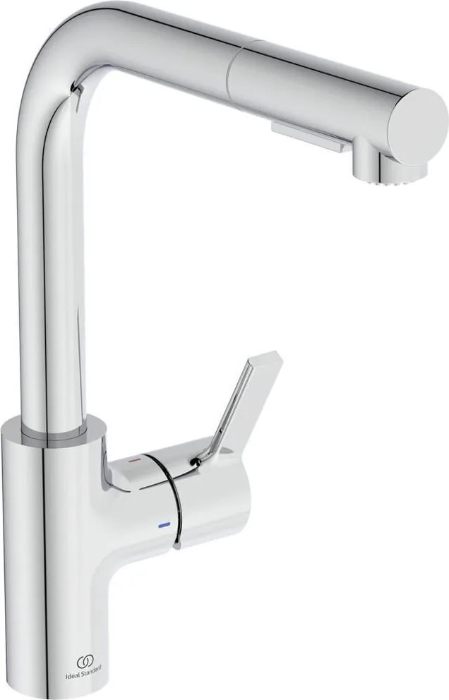 Стоящ смесител за кухня, Vidima, BD420AA, с висок изтеглящ се чучур