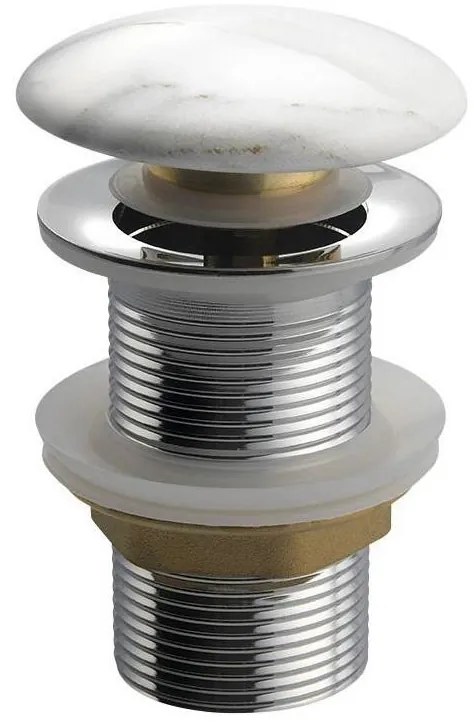 Sapho - Click-Clack тапа за мивка DALMA Ø 6,7 см, Carrara