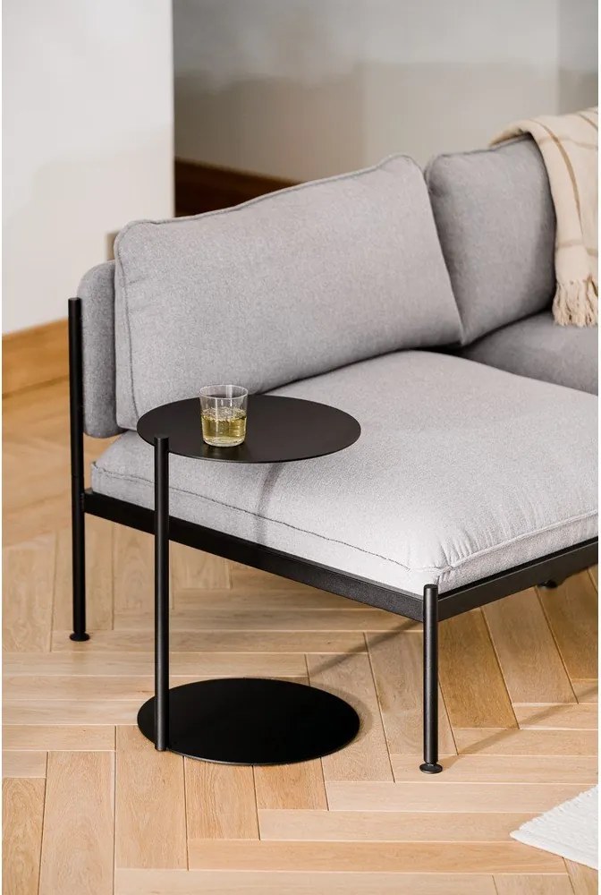 Стоманена кръгла странична масичка 41x40 cm Ande – noo.ma