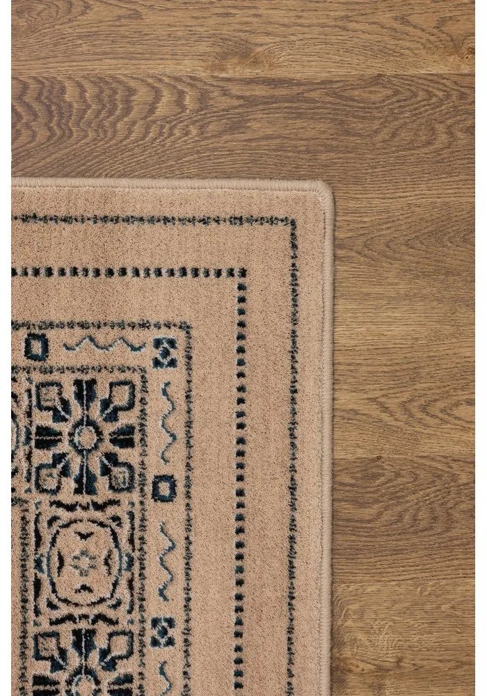 Бежов вълнен килим 133x180 cm Joanne - Agnella