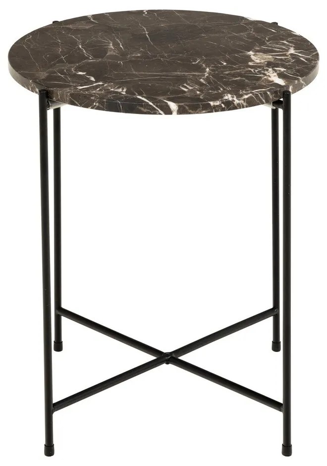 Кръгла странична масичка с мраморна плоча ø 42 cm Avila – Actona