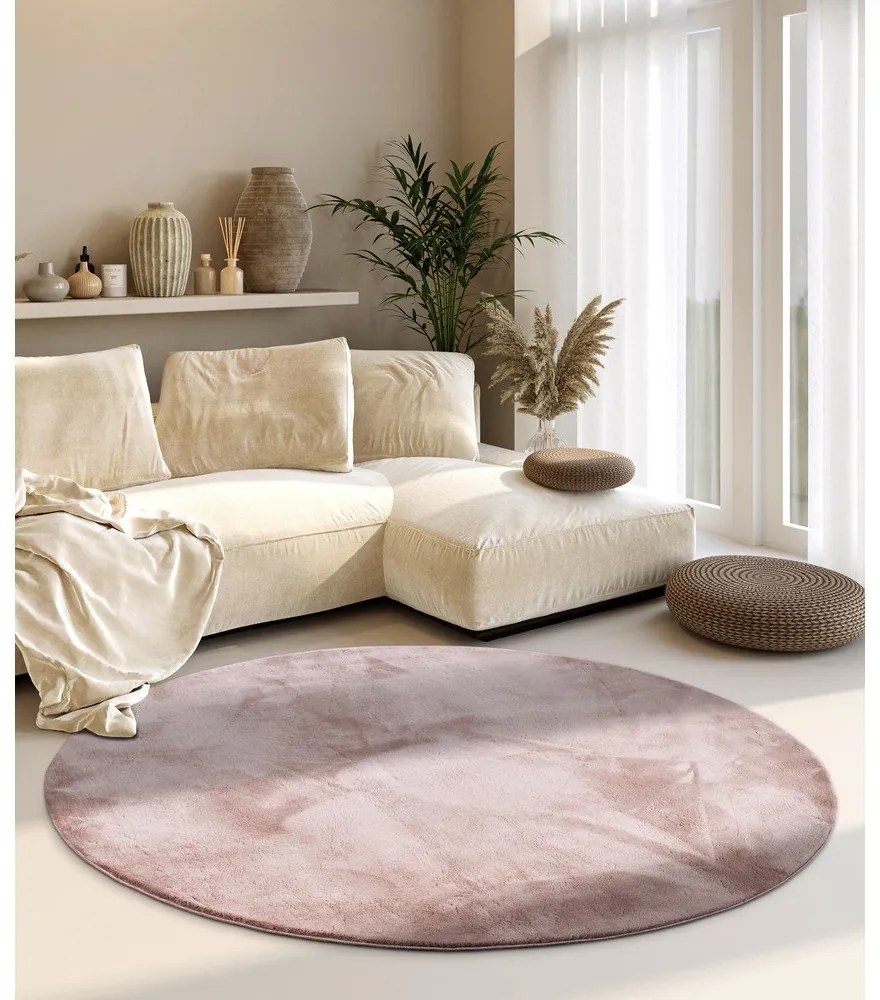 Сиво-розов кръгъл килим ø 160 cm Leon – Villeroy&amp;Boch
