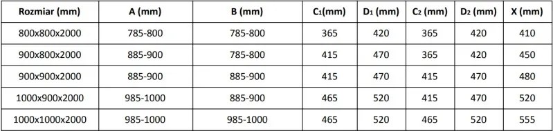 Mexen Velar Душ кабина Duo с плъзгащи се врати 90 x 80 см, прозрачна, хром
