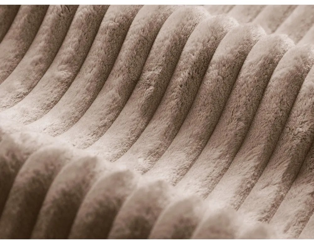 Кафява табуретка от рипсено кадифе Dia – Micadoni