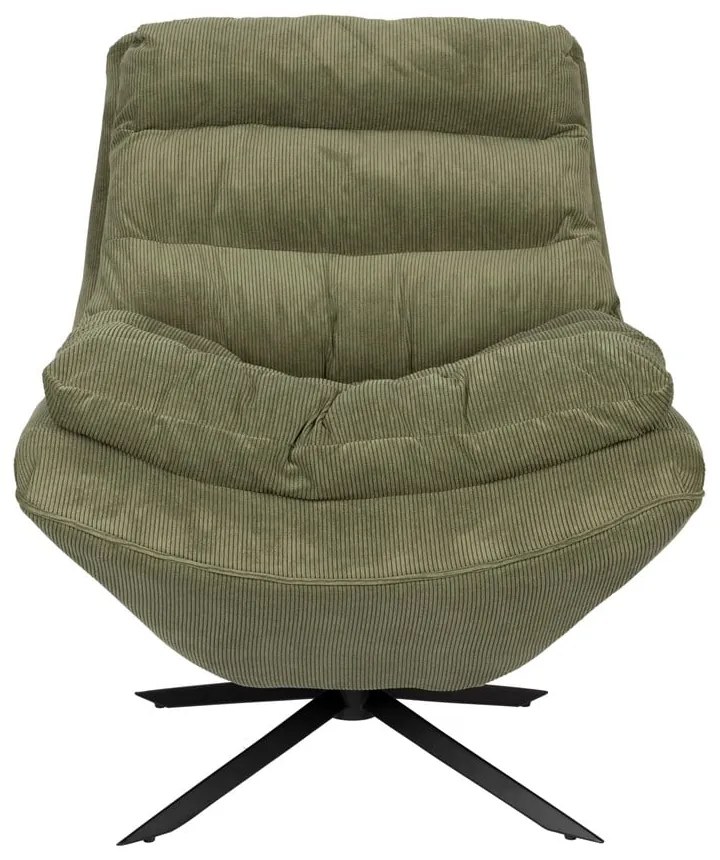 Зелено кадифено кресло Vince - Dutchbone