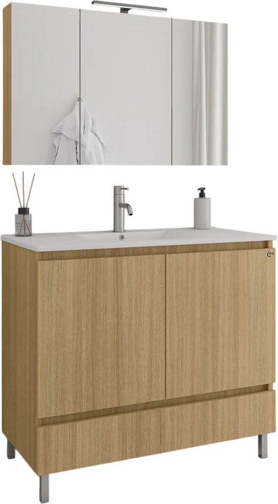 Комплект за баня Drop Delta 90 -Светло естествено