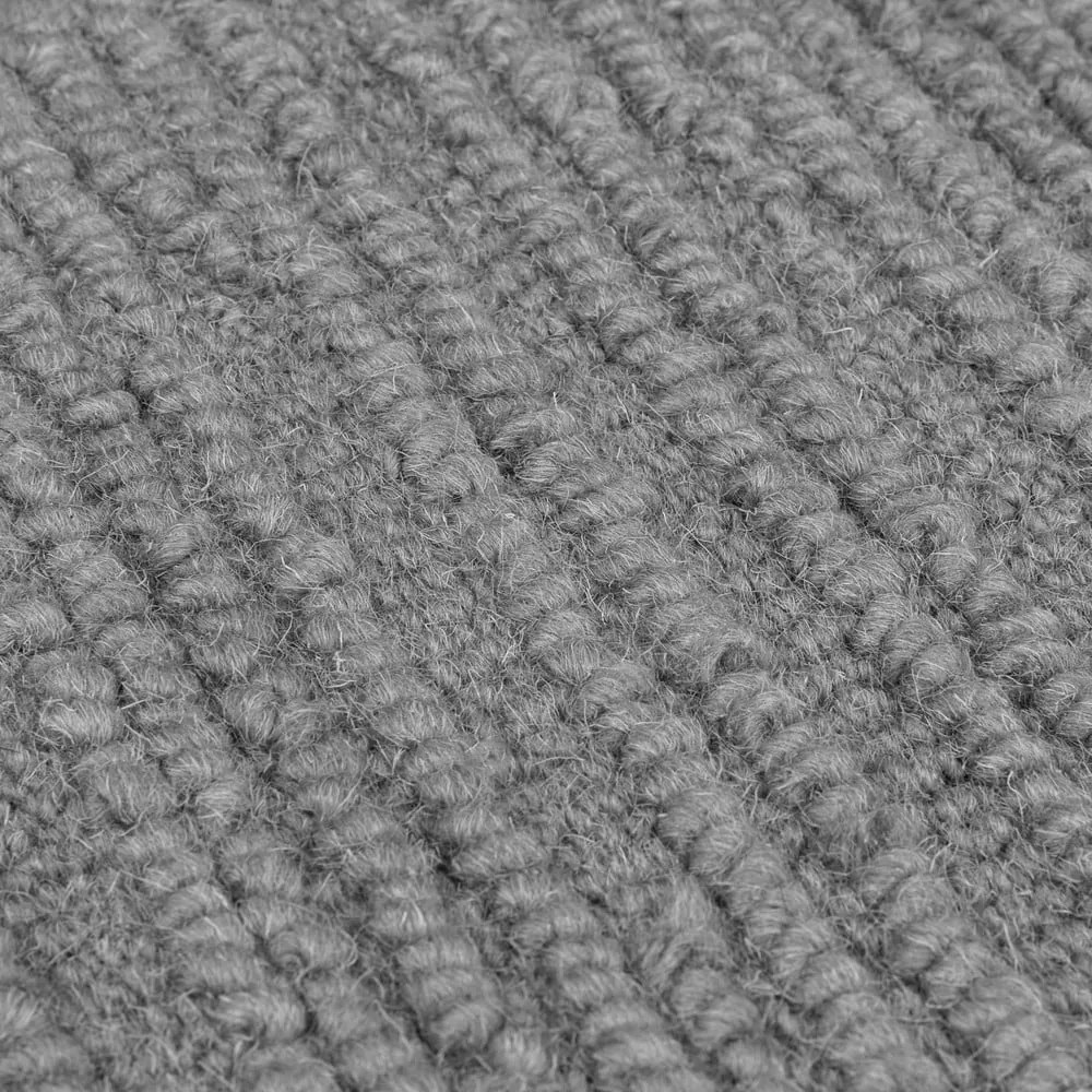 Сив ръчно изработен вълнен килим 200x290 cm Harris Boucle – Flair Rugs