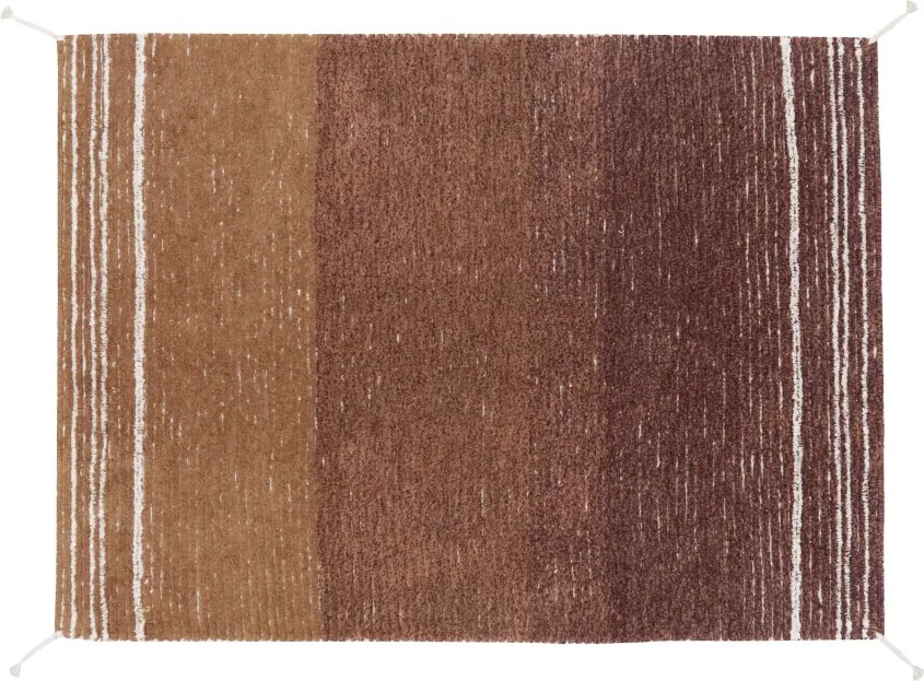 Памучен килим в тухлен цвят 170x240 cm Twin Toffee – Lorena Canals