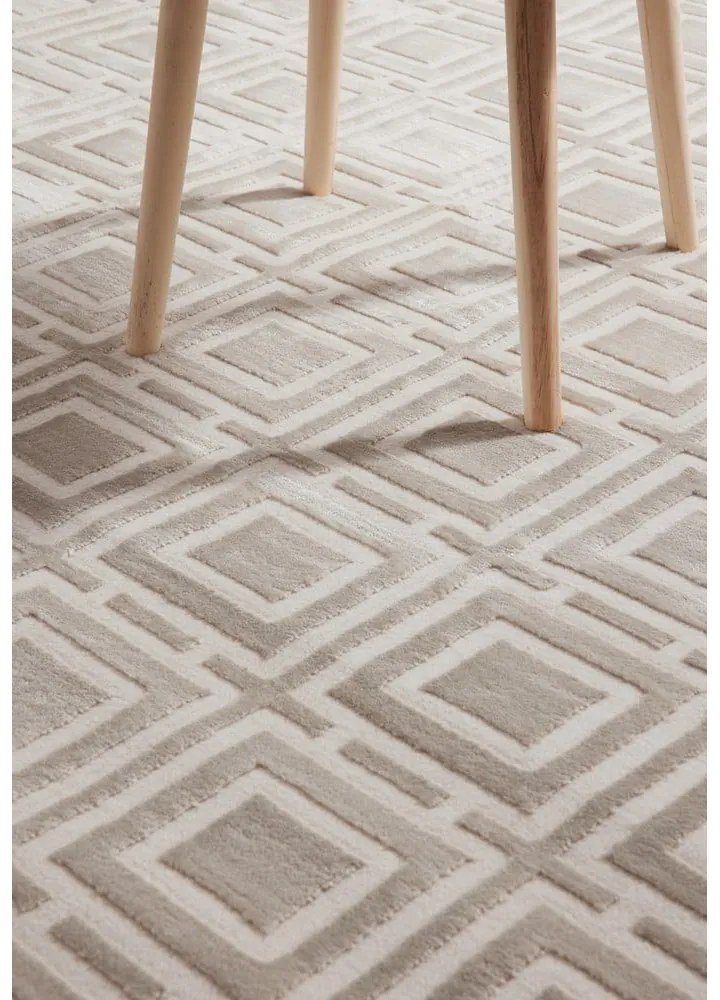 Кремав килим 120x170 cm Perles Howlite – Elle Decoration