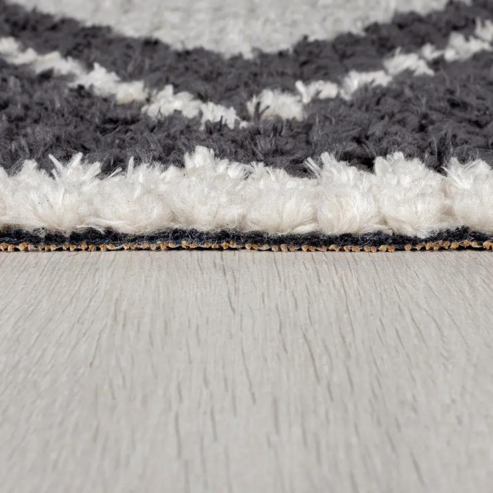 Сив килим 170x120 cm Domino Zaid Berber - Flair Rugs