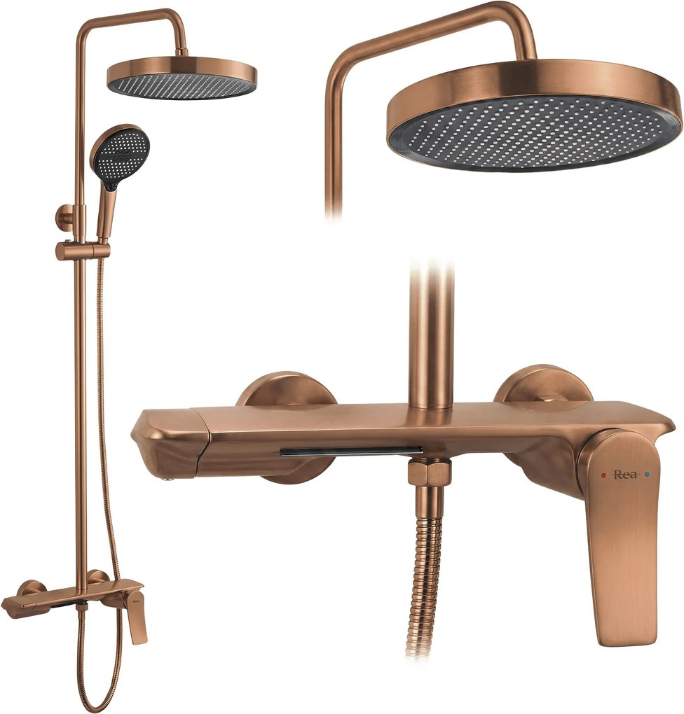 Комплект за душ Rea Vision Brush Copper