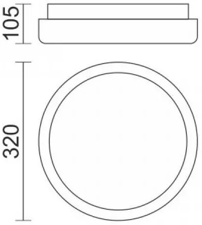 Лампа за таван Ring P LED-18W