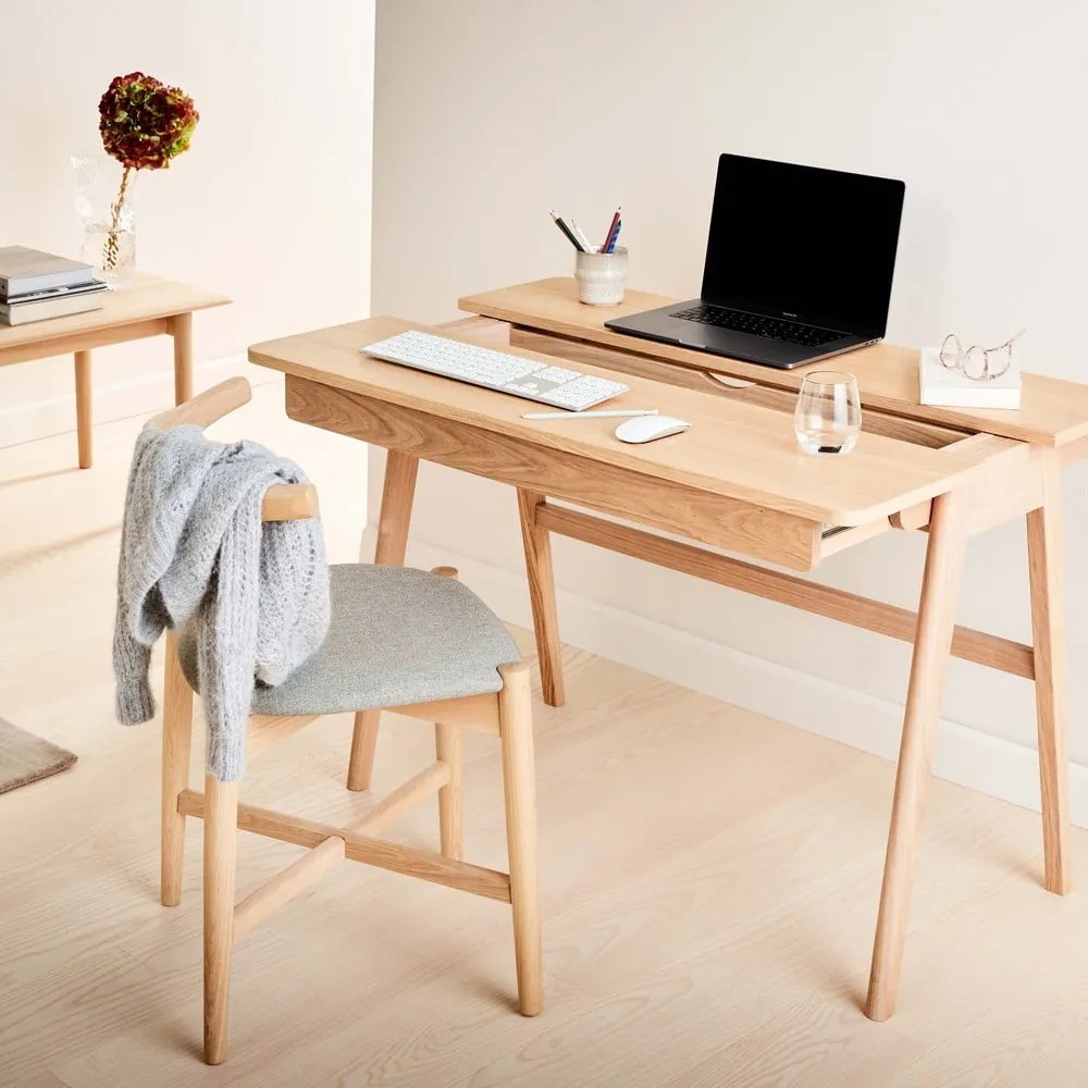 Работна маса с дъбов плот 110x55,5 cm Home - Hammel Furniture