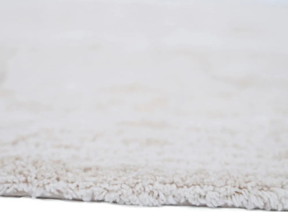 Кремав ръчно изработен памучен детски килим подходящ за пране 120x180 cm Gentle Flora – Nattiot