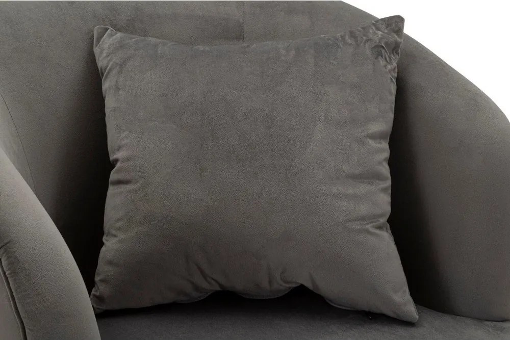 Сиво кадифено кресло Silvery – Mauro Ferretti