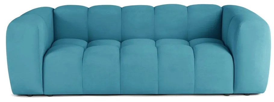 Тюркоазен кадифен диван 225 cm Cube – Bonami Selection