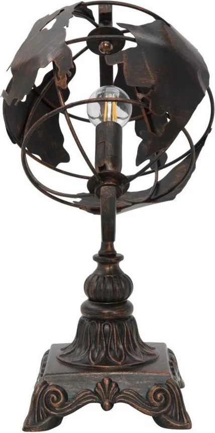 Черна настолна лампа с метален абажур (височина 40 cm) World Industry – Mauro Ferretti