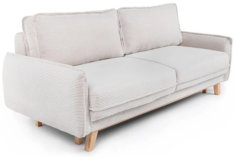 Бежов велурен разтегателен диван 218 cm Tori - Bonami Selection