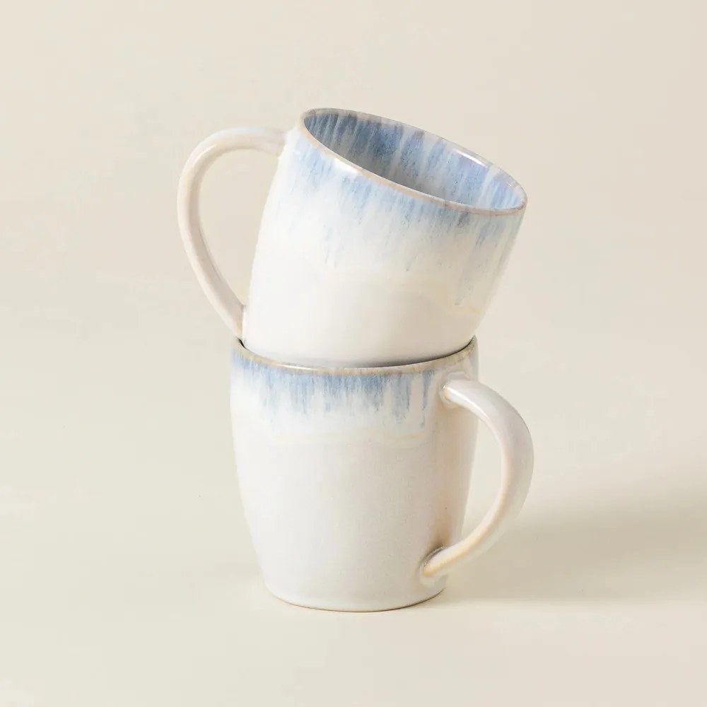 Керамична чаша в светлосиньо-бяло 440 ml Brisa - Costa Nova