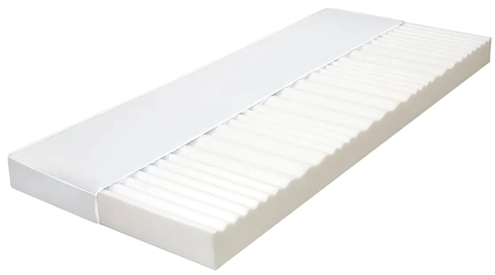 282804 vidaXL Матрак, 90x200 см, 7 зони, PU пяна, 10 см, H2, H3