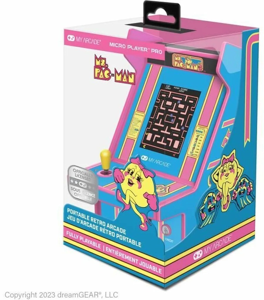 Преносима Конзола за Игра My Arcade Micro Player PRO - Ms. Pac-Man Retro Games Син