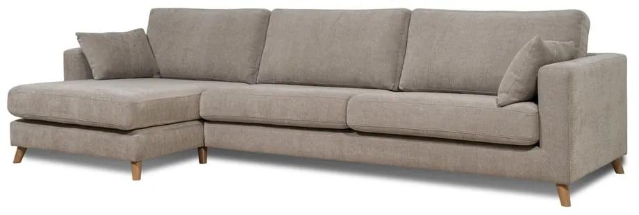Сив ъглов диван (ляв ъгъл) Faria - Scandic