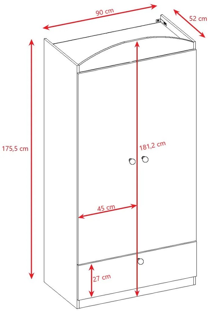 Гардероб Babydreams Cartoon-Mple- Baby Dino