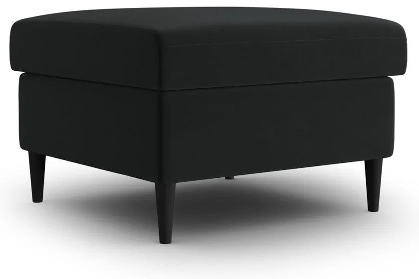 Черна кадифена табуретка Kyoto – Cosmopolitan Design