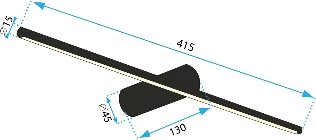 Аплик LED 40CM APP1341-W Black