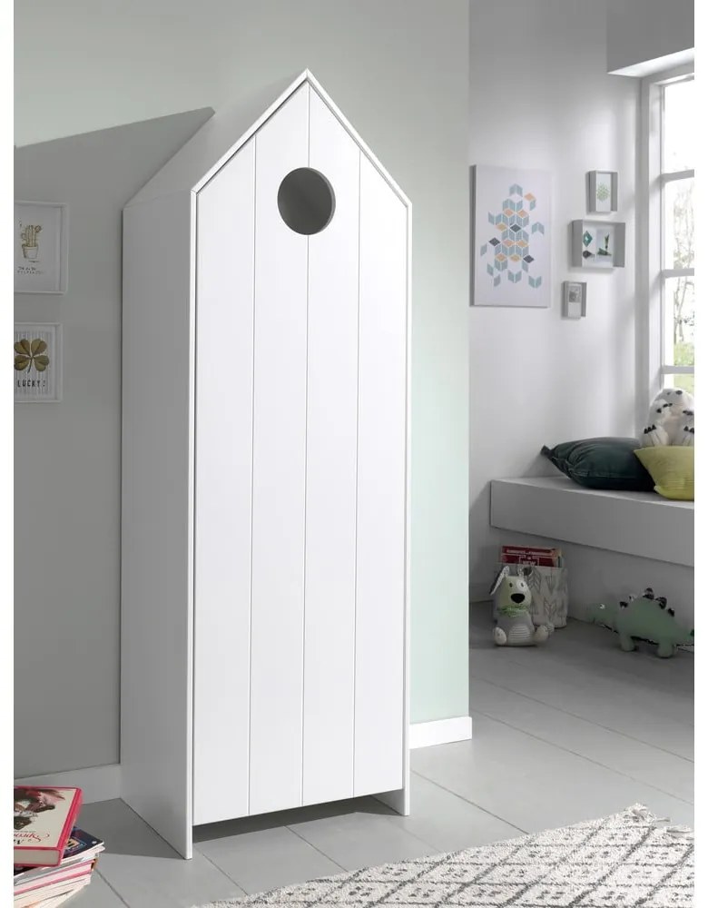Бял отворен детски гардероб 115x171,5 cm CASAMI – Vipack