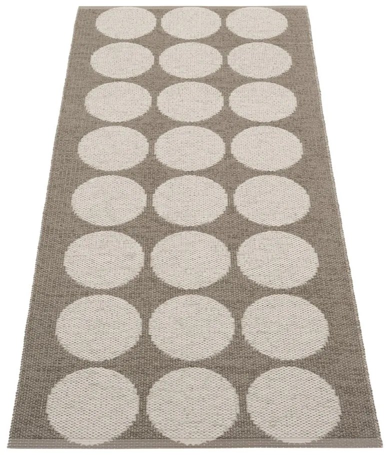 Кафява и бежова пътека за открито и закрито 70x160 cm Hugo Walnut Linen – Pappelina