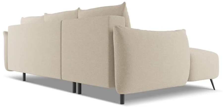 Бежов ъглов диван (ляв ъгъл) Malie – Makamii