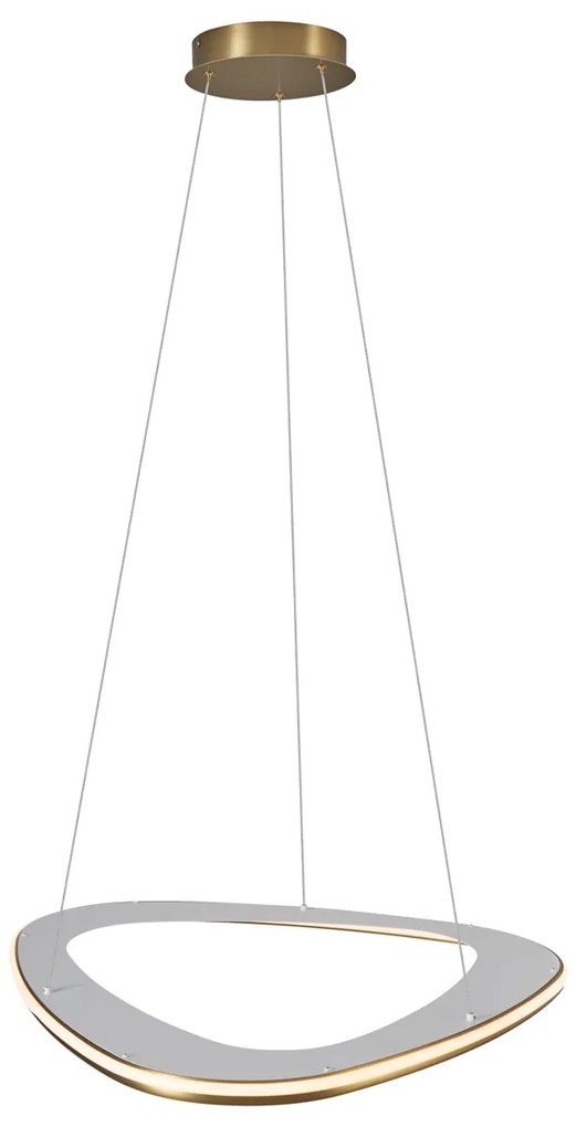 Дизайнерска висяща лампа златиста с 3-степенно димиране - Organico