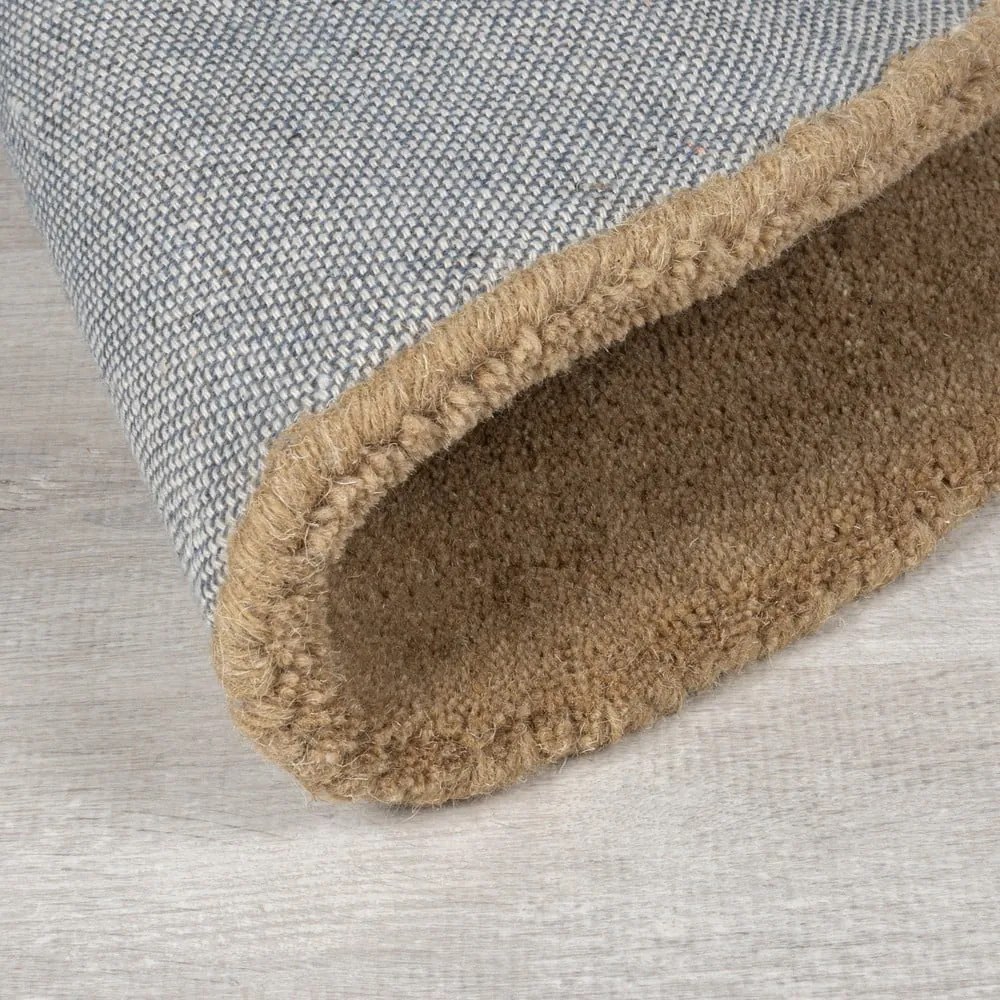 Сиво-бежова ръчно изработена вълнена пътека 80x230 cm Mia Ellipse – Flair Rugs